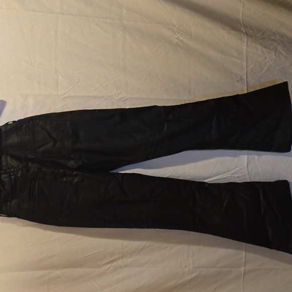 EDIKTED NEW WITH TAGS Black Flared Pants Leather Look SIZE M - Picture 5 of 6